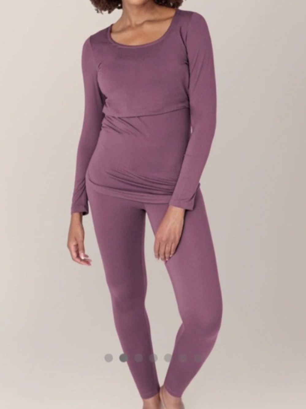Kindred Bravely Jane Long Sleeve Nursing Top & Legging Set - Mauve